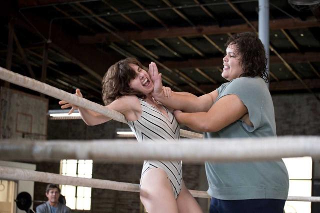 Alison Brie in a still from GLOW.