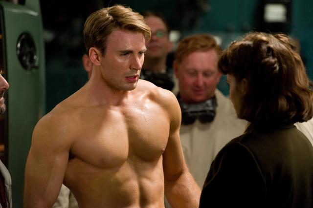 Chris Evans in a still from Captain America.