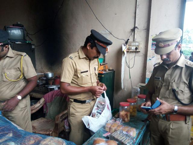 Excise officers raid a small-time eatery for drugs after a tip-off in Kochi. (GRIST Media) Excise officers raid a small-time eatery for drugs after a tip-off in Kochi. (GRIST Media)