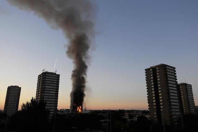 With the building ablaze 5 hours on, London Ambulance services have declared the fire a major incident confirming 30 people have been taken to 5 hospitals for treatment. (Toby Melville/REUTERS) With the building ablaze 5 hours on, London Ambulance services have declared the fire a major incident confirming 30 people have been taken to 5 hospitals for treatment. (Toby Melville/REUTERS)