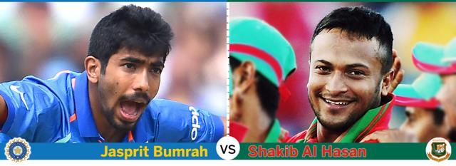 Shakib Al Hasan is a proven match-winner for Bangladesh but Jasprit Bumrah has been India’s trump card in the bowling. (Hindustan Times) Shakib Al Hasan is a proven match-winner for Bangladesh but Jasprit Bumrah has been India’s trump card in the bowling. (Hindustan Times)