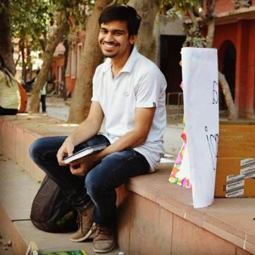 Keshav Chhabra, a post graduate student of English literature in Delhi University is the official book fairy of Delhi. (Facebook/ Keshav Chhabra) Keshav Chhabra, a post graduate student of English literature in Delhi University is the official book fairy of Delhi. (Facebook/ Keshav Chhabra)