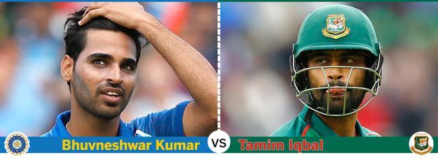 Tamim Iqbal has been in marvellous form but Bhuvneshwar Kumar has been the pick of the Indian bowlers. (Hindustan Times) Tamim Iqbal has been in marvellous form but Bhuvneshwar Kumar has been the pick of the Indian bowlers. (Hindustan Times)