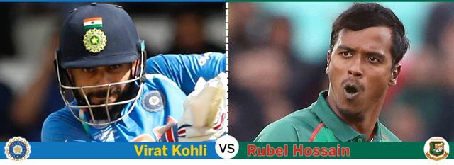 Rubel Hossain and Virat Kohli have had some heated clashes dating back to their U-19 days (Hindustan Times) Rubel Hossain and Virat Kohli have had some heated clashes dating back to their U-19 days (Hindustan Times)