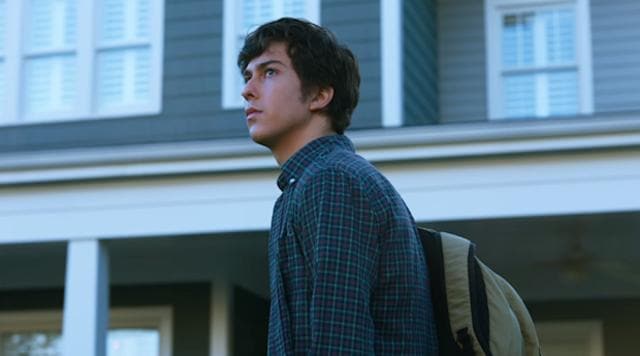 Nat Wolff in a still from Paper Towns.
