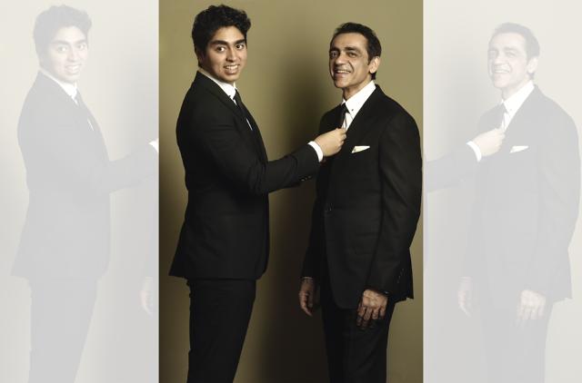 Aamer Bijli learnt to carry off formals from his father, Ajay Bijli. (Raj K Raj)
