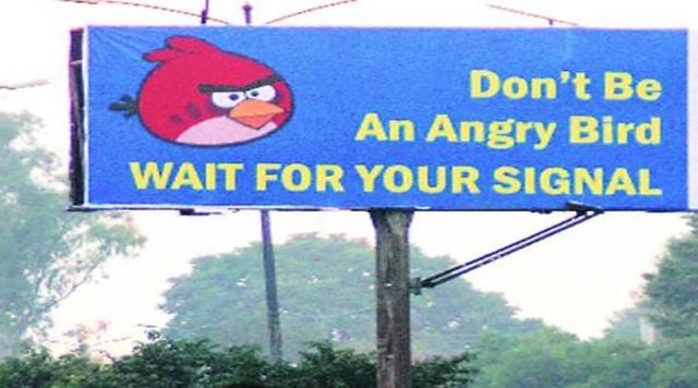 Angry Bird helped the Hyderabad police fight road rage via Facebook. Angry Bird helped the Hyderabad police fight road rage via Facebook.