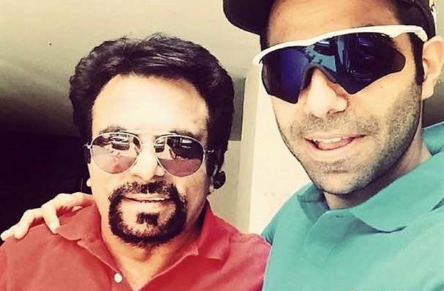 Bollywood actor Aparshakti Khurrana with his father P Khurrana. Bollywood actor Aparshakti Khurrana with his father P Khurrana.