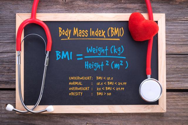 While BMI is the preferred surrogate measure for being overweight, it only correlates with total body fat and does not accurately reflect fat distribution. (Shutterstock) While BMI is the preferred surrogate measure for being overweight, it only correlates with total body fat and does not accurately reflect fat distribution. (Shutterstock)