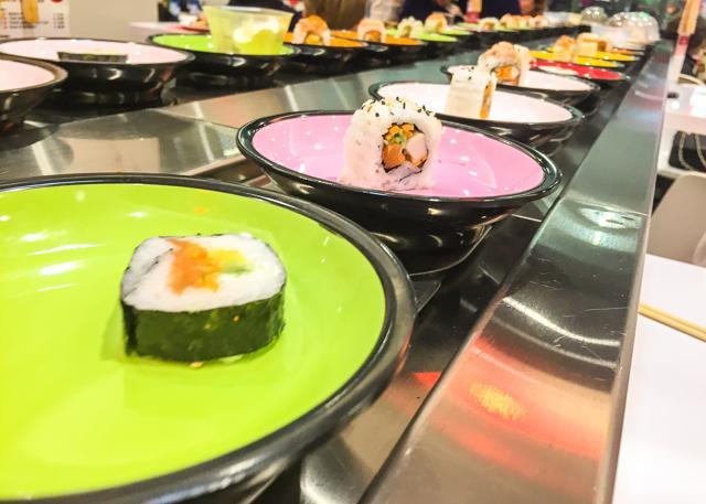 A sushi conveyor belt. The belt has still not made it to our eateries. (iStock) A sushi conveyor belt. The belt has still not made it to our eateries. (iStock)