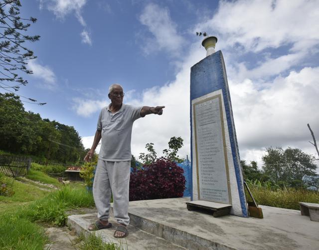 Yangmaso Shishak, then a student, was a witness to the Battle of Shangshak, 1944, in Ukhrul district, Manipur. But some of his stories are full of fancy. (Raj K Raj/HT PHOTO) Yangmaso Shishak, then a student, was a witness to the Battle of Shangshak, 1944, in Ukhrul district, Manipur. But some of his stories are full of fancy. (Raj K Raj/HT PHOTO)