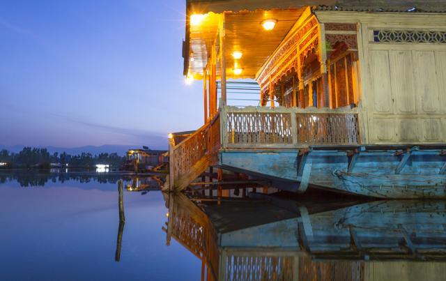 An ornamental houseboat on Dal Lake. (Shutterstock) An ornamental houseboat on Dal Lake. (Shutterstock)