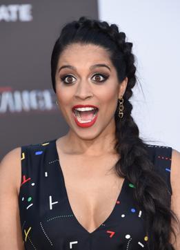 Lilly Singh attends the red carpet arrivals for the world premiere of Power Rangers. (AFP)