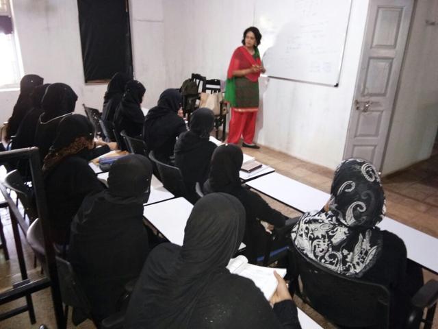 In the past eight years, the percentage of female students has steadily been increasing from 52% in 2008-09. (HT) In the past eight years, the percentage of female students has steadily been increasing from 52% in 2008-09. (HT)