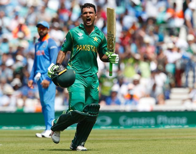 Fakhar Zaman slammed his maiden century as he helped Pakistan notch up 338/4, the second-highest total in Champions Trophy history in the final against India. (AFP) Fakhar Zaman slammed his maiden century as he helped Pakistan notch up 338/4, the second-highest total in Champions Trophy history in the final against India. (AFP)