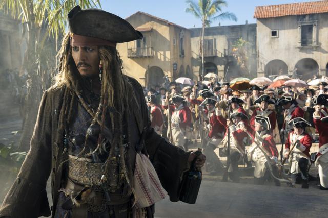 Johnny Depp portrays Jack Sparrow in a scene from Pirates of the Caribbean: Dead Men Tell No Tales. (AP) Johnny Depp portrays Jack Sparrow in a scene from Pirates of the Caribbean: Dead Men Tell No Tales. (AP)
