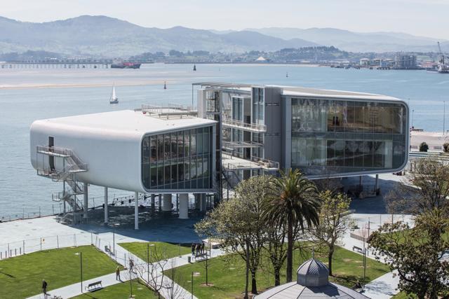 The west section is dedicated to art, with exhibition galleries on two levels, offering spectacular views over the sea and the surrounding gardens. (Fundación Botín/Gerardo Vela) The west section is dedicated to art, with exhibition galleries on two levels, offering spectacular views over the sea and the surrounding gardens. (Fundación Botín/Gerardo Vela)