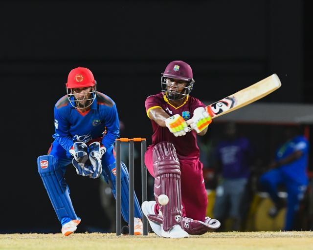 Evin Lewis (R) of the West Indies has a century each in ODIs and T20Is. (AFP) Evin Lewis (R) of the West Indies has a century each in ODIs and T20Is. (AFP)