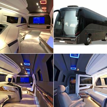 Actor Sanjay Dutt’s vanity van cost Rs 3 crore to design and furnish. (Picture courtesy: Dilip Chhabria of DC Design)