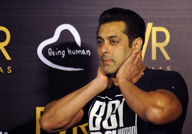 Salman Khan at the announcement of his association with PVR Cinema and Being Human Foundation to support their humanitarian initiatives, in Mumbai on June 23. (AFP) Salman Khan at the announcement of his association with PVR Cinema and Being Human Foundation to support their humanitarian initiatives, in Mumbai on June 23. (AFP)