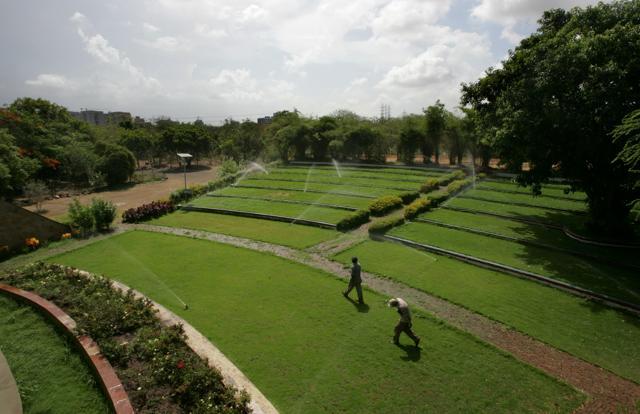 The Maharashtra Nature Park, located in the heart of Mumbai, uses about 1 lakh litres of harvested rainwater per watering day just for its trees. (Satish Bate / HT Photo) The Maharashtra Nature Park, located in the heart of Mumbai, uses about 1 lakh litres of harvested rainwater per watering day just for its trees. (Satish Bate / HT Photo)