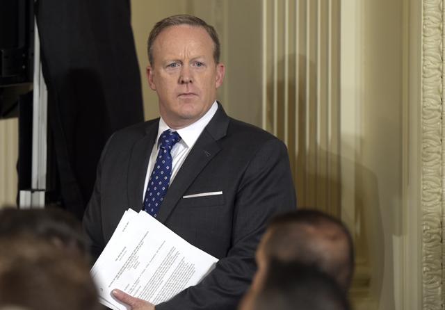 White House press secretary Sean Spicer. (AP) White House press secretary Sean Spicer. (AP)