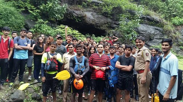 The students are all smiles after the successful rescue mission. (HT Photo) The students are all smiles after the successful rescue mission. (HT Photo)