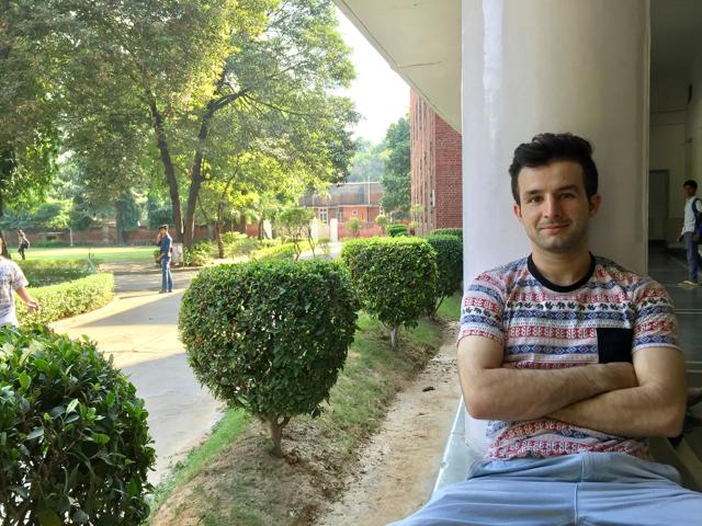 Hamed Barmaki at SRCC. Hamed Barmaki at SRCC.