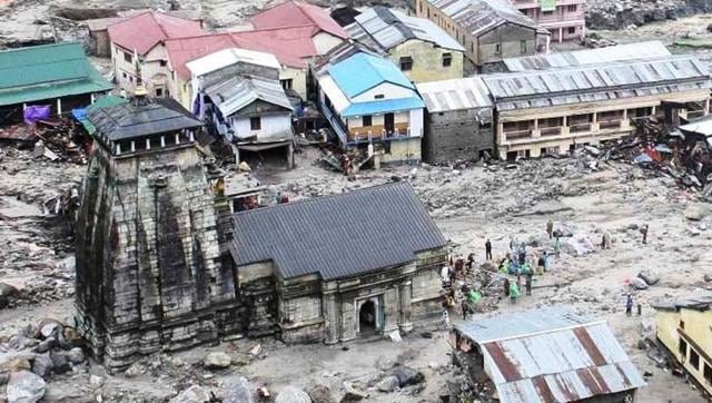 The devastated Kedarpuri township in the vicinity of Kedarnath shrine after the 2013 flash floods in Uttarakhand. The devastated Kedarpuri township in the vicinity of Kedarnath shrine after the 2013 flash floods in Uttarakhand.