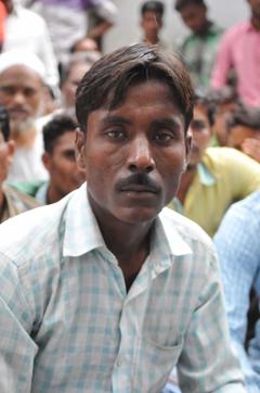 Subhash Laxman Koli, who alleged that the police forced him to file a complaint. (Mujeeb Faruqui/HT) Subhash Laxman Koli, who alleged that the police forced him to file a complaint. (Mujeeb Faruqui/HT)