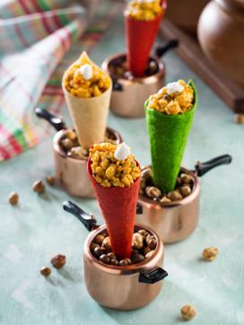 These cone tacos being served at Too Indian in Rajouri Garden are perfect as pint sized party snacks. Fillings such as butter paneer or mutton pepper fry can be used. These cone tacos being served at Too Indian in Rajouri Garden are perfect as pint sized party snacks. Fillings such as butter paneer or mutton pepper fry can be used.