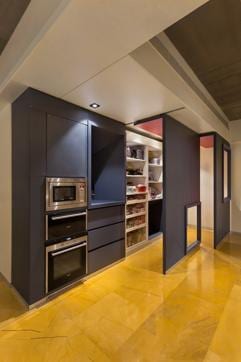 The kitchen space at the Shah home is customised to allow both indoor and outdoor cooking. (Kunal Bhatia ) The kitchen space at the Shah home is customised to allow both indoor and outdoor cooking. (Kunal Bhatia )