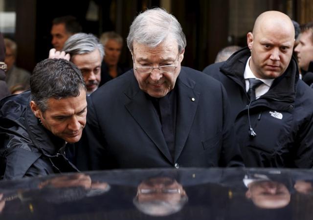 Australian Cardinal George Pell leaves at the end of a meeting with the victims of sex abuse, at the Quirinale hotel in Rome, Italy, March 3, 2016. (Reuters File Photo) Australian Cardinal George Pell leaves at the end of a meeting with the victims of sex abuse, at the Quirinale hotel in Rome, Italy, March 3, 2016. (Reuters File Photo)