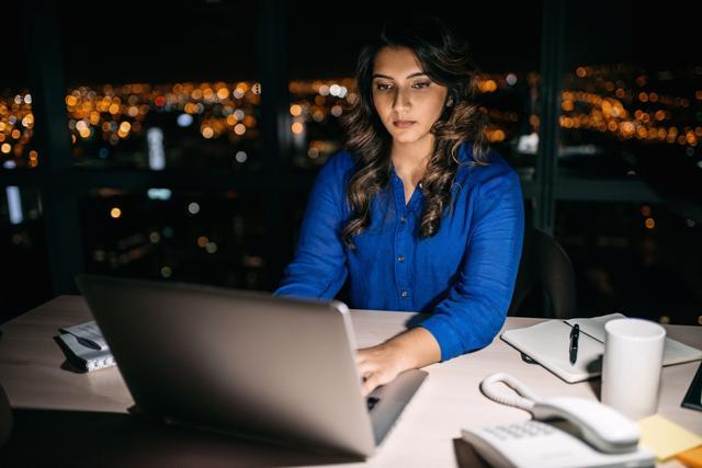 Staring at a screen for long hours is harmful. (Shutterstock) Staring at a screen for long hours is harmful. (Shutterstock)