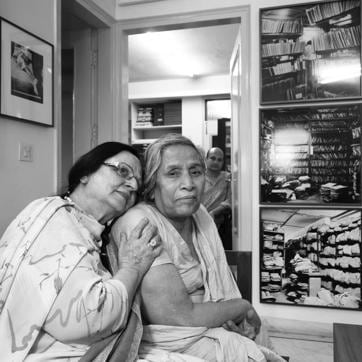Nony (Dayanita’s mother) with Mona Ahmed, a eunuch who lives in a Delhi graveyard and has been Dayanita’s closest friend for over 20 years. Both Nony and Mona have had a profound influence on Dayanita’s life (Courtesy Dayanita Singh) Nony (Dayanita’s mother) with Mona Ahmed, a eunuch who lives in a Delhi graveyard and has been Dayanita’s closest friend for over 20 years. Both Nony and Mona have had a profound influence on Dayanita’s life (Courtesy Dayanita Singh)