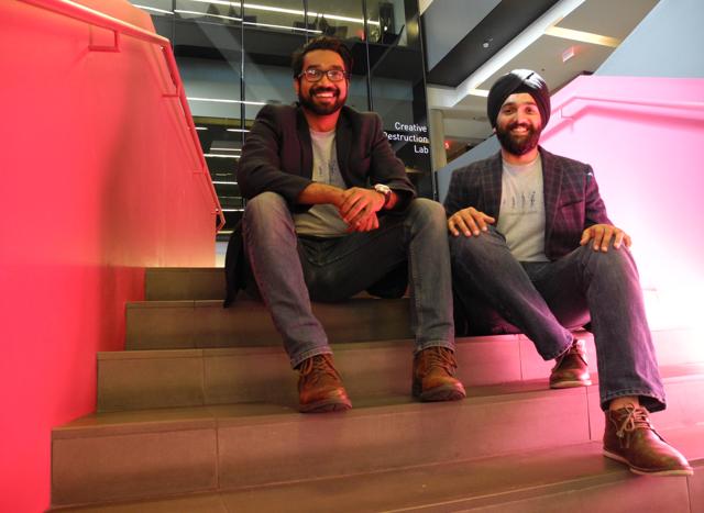 Rahul Udasi (left) and Manmeet Maggu, founders of Trexo Robotics. (Chris Sorensen/University of Toronto) Rahul Udasi (left) and Manmeet Maggu, founders of Trexo Robotics. (Chris Sorensen/University of Toronto)