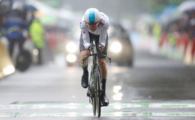 Team Sky rider Geraint Thomas of Britain rides during the Tour de France. (REUTERS)