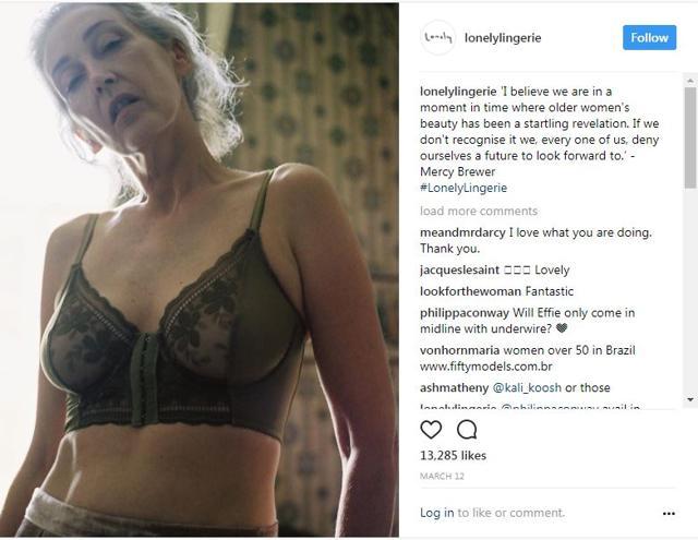 60-year-old model Mercy Brewer poses in stunning new lingerie