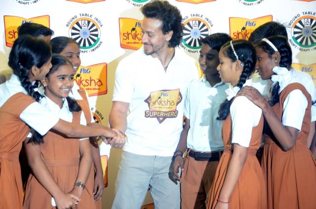 Tiger Shroff during a P&G Shiksha programme in Mumbai. (IANS) Tiger Shroff during a P&G Shiksha programme in Mumbai. (IANS)