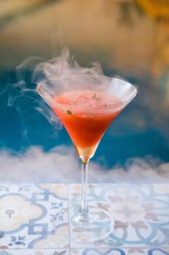 Snapchat cocktail at Amanzi.