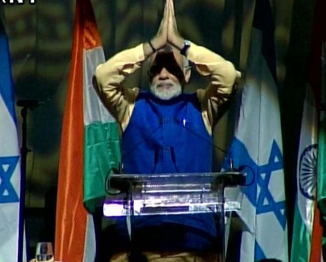 modi israel visit flight