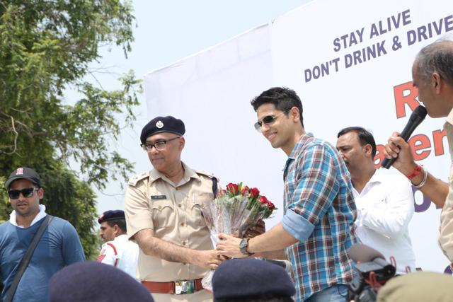 Bollywood actor Siddharth Malhotra roped in to support the cause of road safety. (Manoj Verma/ HT Photo)