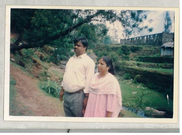 A picture of the couple on one of their first trips together, to Kodiakanal. A picture of the couple on one of their first trips together, to Kodiakanal.