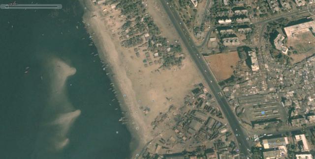 The coastline at Mahin sea in 2001 The coastline at Mahin sea in 2001