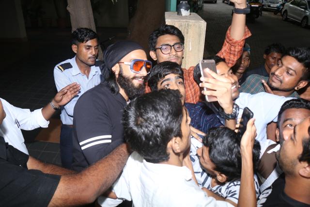 Ranveer wore some really cool shades. (HT Photo/Prodip Guha)