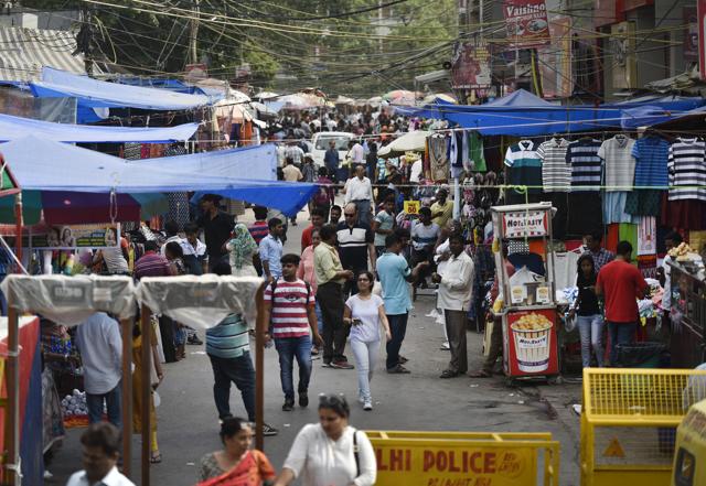 A view of the Lajpat Nagar Central Market in New Delhi (Ravi Choudhary/HT PHOTO) A view of the Lajpat Nagar Central Market in New Delhi (Ravi Choudhary/HT PHOTO)