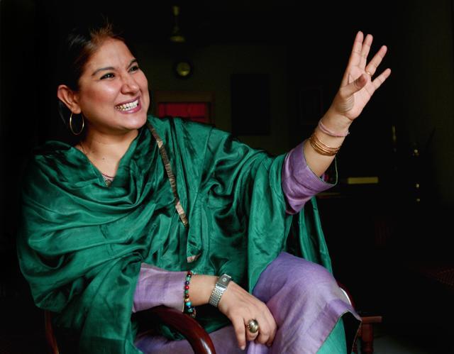 Zila Khan , A Sufi Singer and the daughter of legendary Sitar maestro Vilayat Khan. (Ajay Aggarwal )