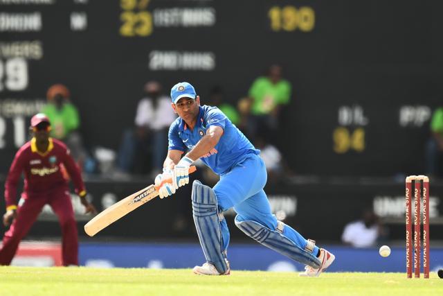MS Dhoni scored the slowest fifty of his career off 108 balls during the fourth ODI against West Indies in Antigua. (AFP) MS Dhoni scored the slowest fifty of his career off 108 balls during the fourth ODI against West Indies in Antigua. (AFP)