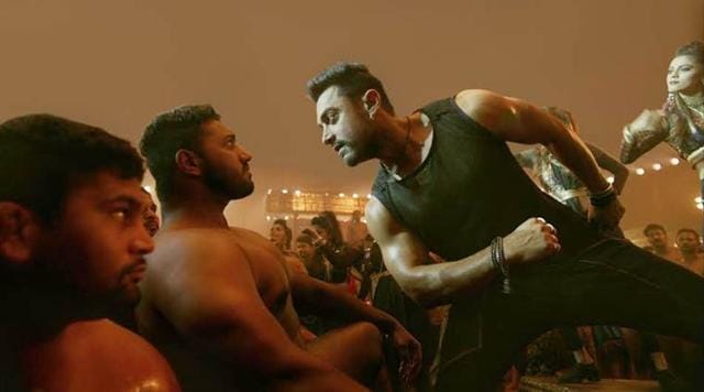Aamir Khan in a still from the song.
