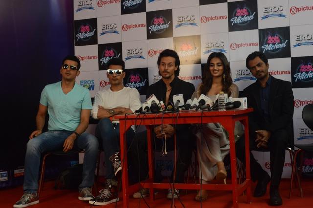 Actors Tiger Shroff, Nidhhi Agrawal and Nawazuddin Siddiqui during a press conference to promote Munna Michael. (IANS) Actors Tiger Shroff, Nidhhi Agrawal and Nawazuddin Siddiqui during a press conference to promote Munna Michael. (IANS)